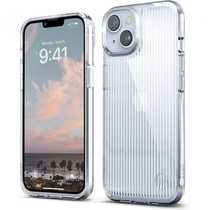 Elago Urban Clear Case - удароустойчив силиконов (TPU) калъф за iPhone 14 (прозрачен)