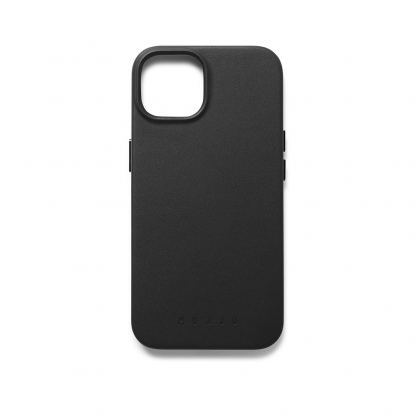 Mujjo Full Leather MagSafe Case - премиум кожен кейс с MagSafe за iPhone 14 (черен)