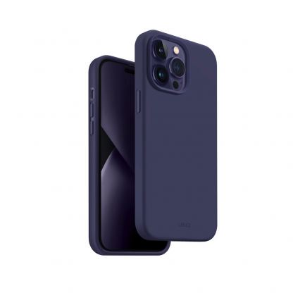 Uniq Lino Liquid Silicone Case - силиконов (TPU) калъф за iPhone 14 Pro Max (лилав)