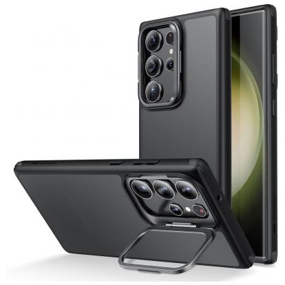 ESR Classic Kickstand Case - хибриден кейс с висока степен на защита за Samsung Galaxy S23 Ultra (черен) 