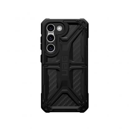 Urban Armor Gear Monarch Case - удароустойчив хибриден кейс за Samsung Galaxy S23 (черен-карбон)