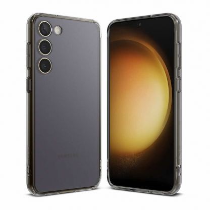 Ringke Fusion Crystal Case - хибриден удароустойчив кейс за Samsung Galaxy S23 Plus (черен-прозрачен)