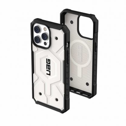 Urban Armor Gear Pathfinder MagSafe Case - удароустойчив хибриден кейс за iPhone 15 Pro (прозрачен)