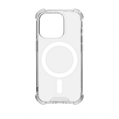 Tactical MagForce Plyo Case - хибриден удароустойчив кейс с MagSafe за iPhone 15 Pro (прозрачен)