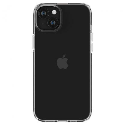 Spigen Crystal Flex Case - тънък качествен силиконов (TPU) калъф за iPhone 15 (прозрачен) 