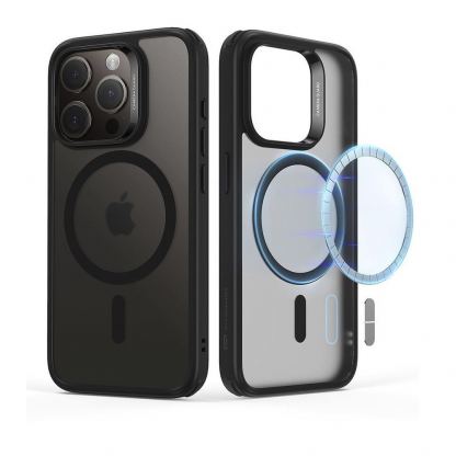 ESR Classic Hybrid HaloLock MagSafe Case - хибриден кейс с висока степен на защита с MagSafe за iPhone 15 Pro (черен-мат) 
