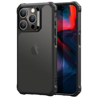 ESR Air Armor Case - хибриден удароустойчив кейс за iPhone 15 Pro (черен-мат)