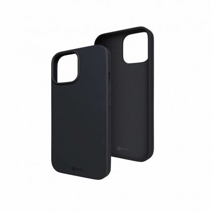 Prio Liquid Silicone Case - силиконов (TPU) калъф за iPhone 15 (черен)
