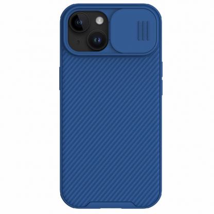 Nillkin CamShield Pro Hard Case - хибриден удароустойчив кейс за iPhone 15 Plus (син)
