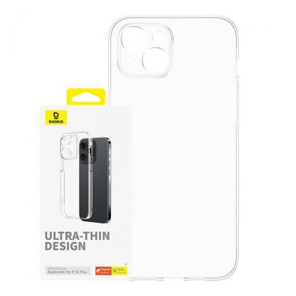 Baseus Lucent Case - поликарбонатов кейс за iPhone 15 Plus (прозрачен)