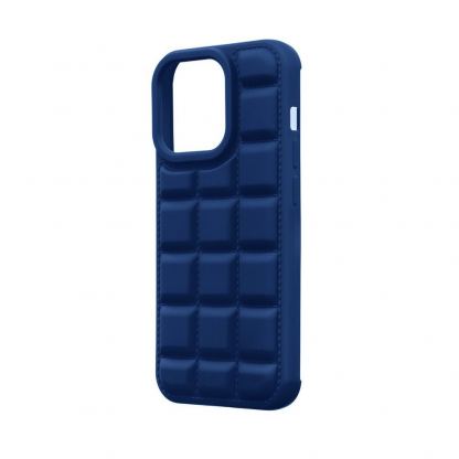 OBALME Block TPU Case - удароустойчив силиконов (TPU) калъф за iPhone 15 Pro (син)