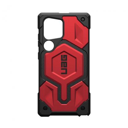 Urban Armor Gear Monarch Case - удароустойчив хибриден кейс за Samsung Galaxy S24 Ultra (черен-червен)