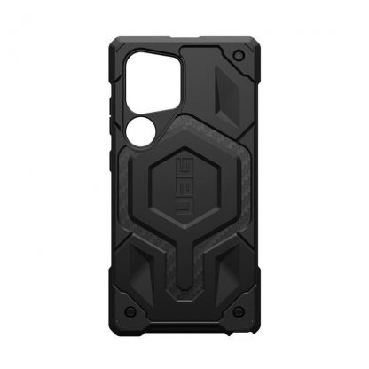 Urban Armor Gear Monarch Case - удароустойчив хибриден кейс за Samsung Galaxy S24 Ultra (черен-карбон)