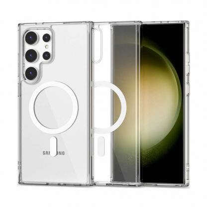 Tech-Protect Flexair Hybrid MagSafe Case - хибриден удароустойчив кейс с MagSafe за Samsung Galaxy S24 Ultra (прозрачен)