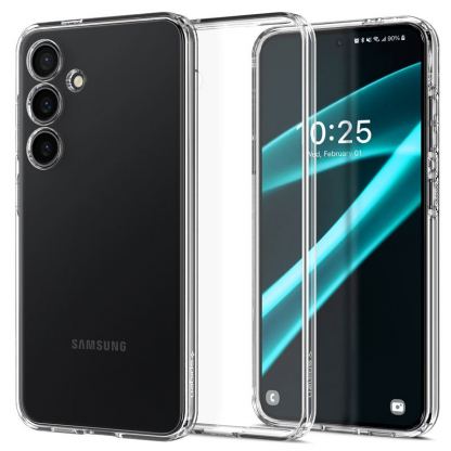 Spigen Liquid Crystal Case - тънък силиконов (TPU) калъф за Samsung Galaxy S24 Plus (прозрачен) 