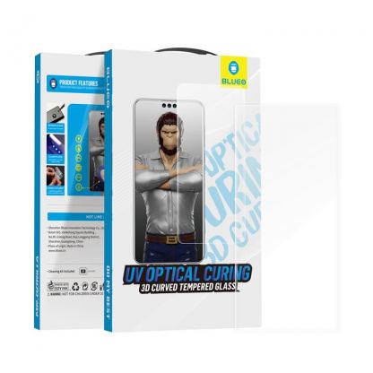 Blueo Full Glue UV Tempered - стъклено защитно покритие с течно лепило и UV лампа за дисплея на Samsung Galaxy S24 Ultra (прозрачен)