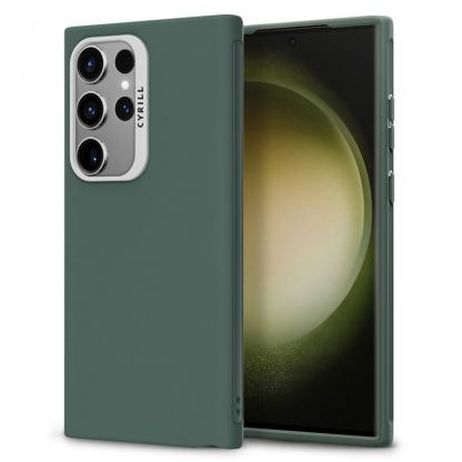 Spigen Cyrill Ultra Color Case - силиконов (TPU) калъф с висока степен на защита за Samsung Galaxy S24 Ultra (зелен)