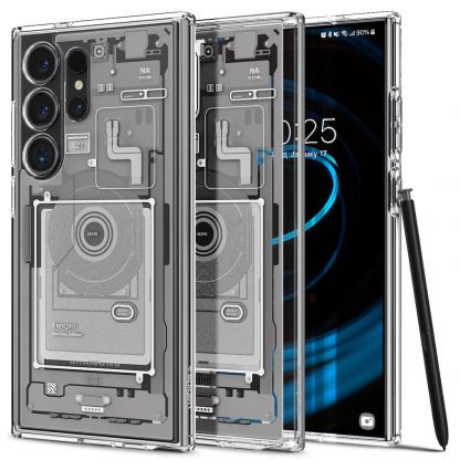 Spigen Ultra Hybrid Zero One Case - хибриден кейс с висока степен на защита за Samsung Galaxy S24 Ultra (бял) 