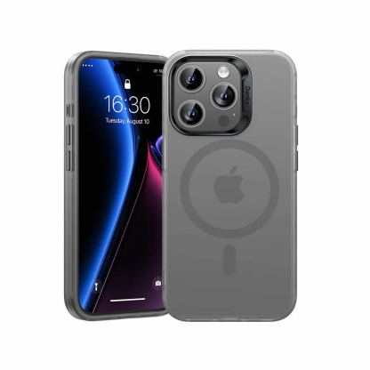Benks Magnetic Lucid Case - хибриден удароустойчив кейс с MagSafe за iPhone 15 Pro Max (сив)