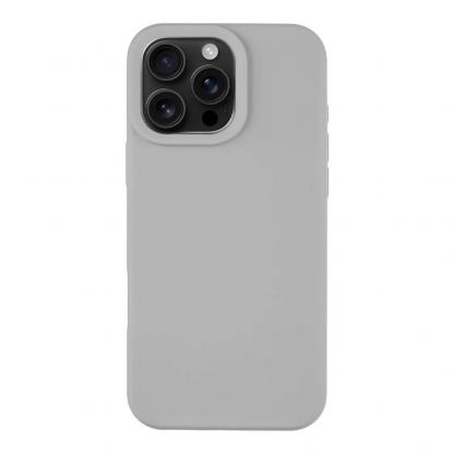 Силиконов калъф с MagSafe за iPhone 16 Pro Max - Tactical MagForce Velvet Smoothie Cover (сив)