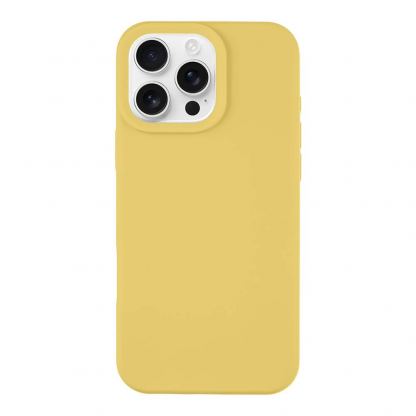 Силиконов калъф с MagSafe за iPhone 16 Pro Max - Tactical MagForce Velvet Smoothie Cover (жълт)