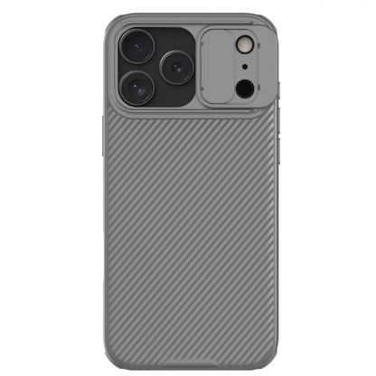 Хибриден удароустойчив кейс за iPhone 17 Pro Max - Nillkin CamShield Pro Hard Case (сив)
