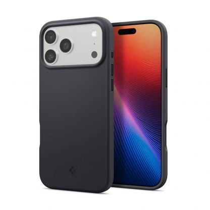 Силиконов (TPU) калъф с MagSafe за iPhone 17 Pro - Spigen Silicone Fit MagSafe Case (черен)