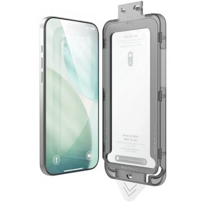 Kалено стъклено защитно покритие за дисплея на iPhone 17 Pro Max - Elago Tempered Glass Protector 1 Pack (черен-прозрачен)