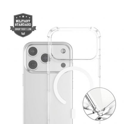 Хибриден удароустойчив кейс с MagSafe за iPhone 17 Pro - 4smarts Hybrid Ibiza MagSafe Case (прозрачен)