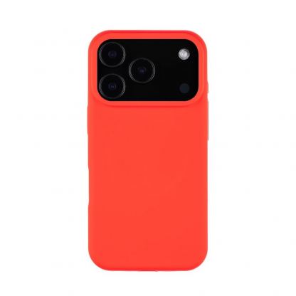 Силиконов калъф с MagSafe за iPhone 17 Pro - Tactical MagForce Velvet Smoothie Cover (червен)