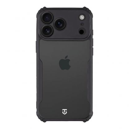 Хибриден удароустойчив кейс за iPhone 17 Pro Max - Tactical Quantum Stealth Hybrid Case (черен-прозрачен)