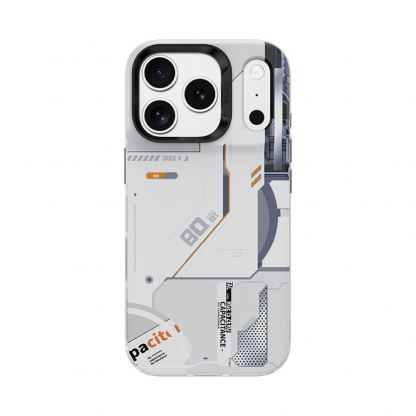 Хибриден удароустойчив кейс с MagSafe за iPhone 17 Pro - Benks Magnetic Dynamic Mecha Case (бял)