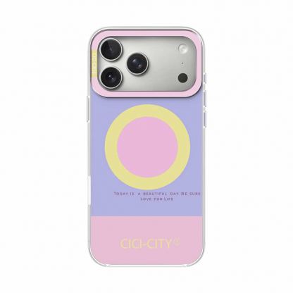 Хибриден удароустойчив кейс с MagSafe за iPhone 17 Pro - CiCi Candy Pastel MagSafe Case (розов)