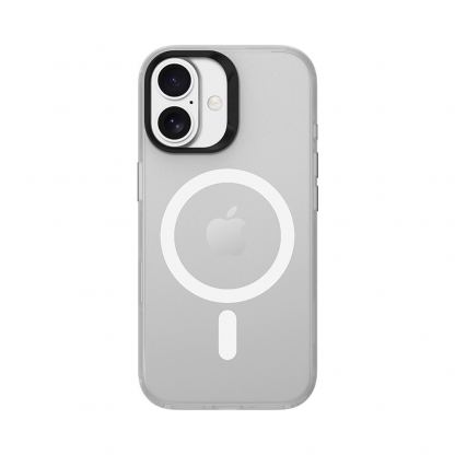 Хибриден удароустойчив кейс с MagSafe за iPhone 17 - Benks Magnetic Lucid Armor Camera Control Case (бял)