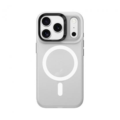 Хибриден удароустойчив кейс с MagSafe за iPhone 17 Pro Max - Benks Magnetic Lucid Armor Camera Control Case (бял)
