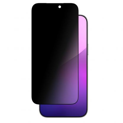 Стъклено защитно покритие с определен ъгъл на виждане за дисплея на iPhone 17 Pro Max - AmazingThing Radix Privacy Tempered Glass (черен-прозрачен) 