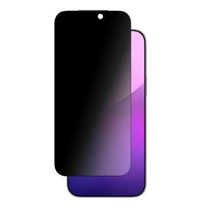 Стъклено защитно покритие с определен ъгъл на виждане за дисплея на iPhone 17 Pro Max - AmazingThing Titan Filter 7 Privacy Tempered Glass (черен-прозрачен)