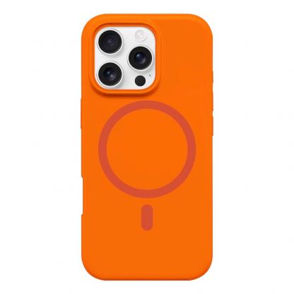 Силиконов (TPU) калъф с MagSafe за iPhone 17 Pro Max - Nordic Liquid Soft Silicone MagSafe Case (червен)