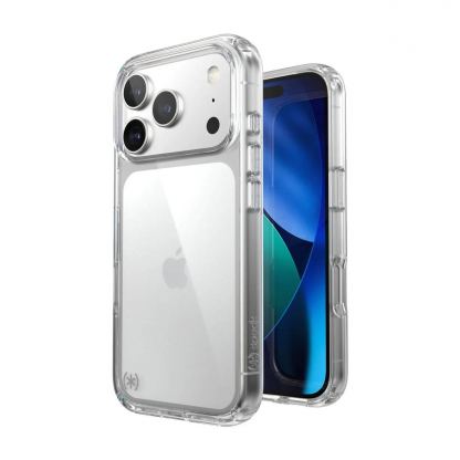 Удароустойчив хибриден кейс за iPhone 17 Pro - Speck Presidio Perfect Clear Case (прозрачен)