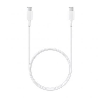 Кабел за устройства с USB-C порт (100 см) - Samsung USB-C to USB-C Cable EP-DA705BWE (bulk) (бял)