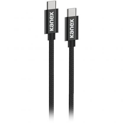 USB-C към USB-C кабел за устройства с USB-C порт (200 см) - Kanex DuraBraid USB-C to USB-C Charging Cable (черен) 