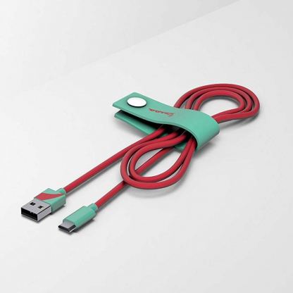 MicroUSB кабел за устройства с MicroUSB стандарт (120 см) - Tribe Vespa Micro USB Cable (червен)