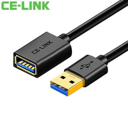 Удължителен USB кабел (300 см) - CE-Link USB 3.0 Extension Cable (черен)