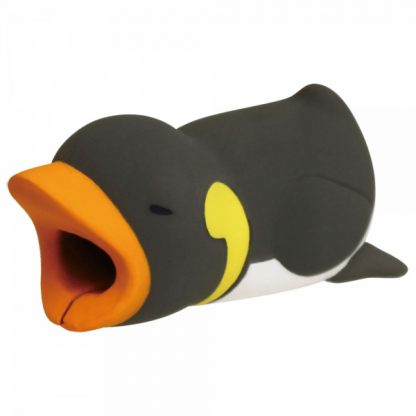 Артистичен аксесоар, предпазващ вашия Lightning кабел - Cable Bite Protection (кралски пингвин)