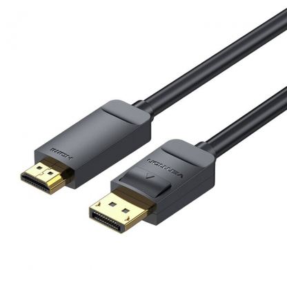 Кабел DisplayPort към HDMI с поддръжка на 4K (300 см) - Vention DisplayPort to HDMI 4K Cable (черен)