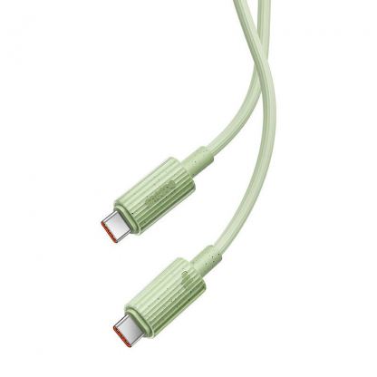 Биоразградим USB кабел за устройства с USB-C порт (100 см) - Baseus Habitat USB-C to USB-C Cable 100W (зелен)