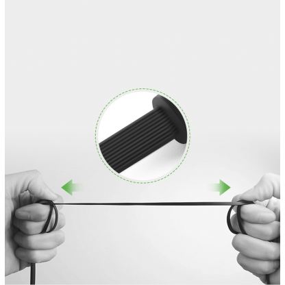 Качествен 3.5 мм. аудио кабел (500 см) - Ugreen AV119 Right Angle Flat Audio Cable (сребрист)