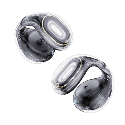 Безжични блутут слушалки със зареждащ кейс - Anker SoundCore C30i Open Ear Wireless TWS Earbuds (черен-прозрачен)