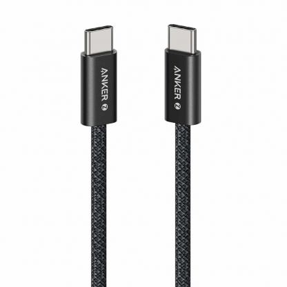 Кабел с бързо зареждане за устройства с USB-C порт - Anker Zolo USB-C to USB-C Cable 240W (100 см) (черен) 