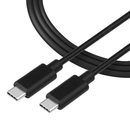 Здрав кабел с бързо зареждане за устройства с USB-C - Tactical Smooth Thread USB-C to USB-C Cable 60W (30 см) (черен)
